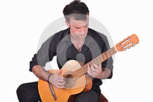 Flamenco guitar player