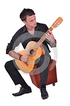 Flamenco guitar player