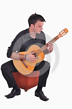 Flamenco guitar player