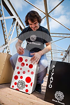 Flamenco percussionist