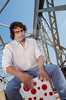 Flamenco percussionist