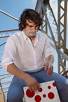 Flamenco percussionist