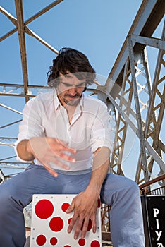 Flamenco percussionist