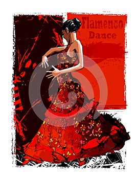 Flamenco spanish dancer woman