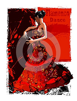 Flamenco spanish dancer woman photo