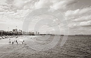 Flamengo Beach panorama view and cityscape Rio de Janeiro Brazil