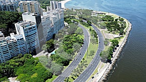 Flamengo Park at Downtown Rio de Janeiro in Rio de Janeiro Brazil.