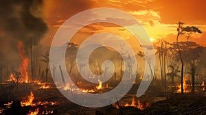 flames amazon rainforest fire