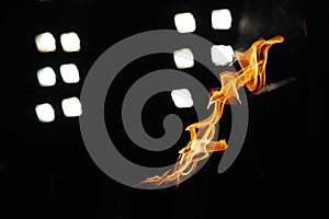 Flames of Fire with contrasting background