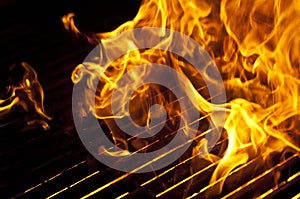 Flames over Grill