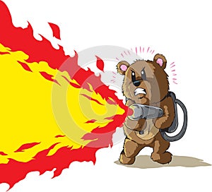 Flamethrower Bear