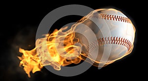 Flaming baseball