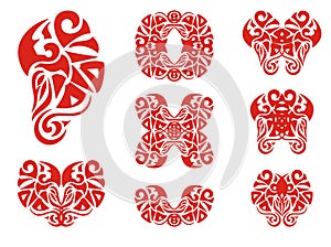 Flaming bird elements