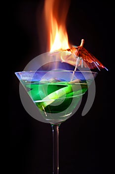 Flaming Cocktail