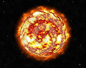 Flaming Flaring Sun