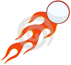 Flaming Golf Ball