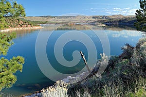 Flaming Gorge National Recreation Area, Green River between Cart Creek Bridge and Flaming Gorge Dam, Northern Utah, USA