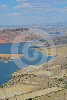 Flaming Gorge Reservoir from Sheep Creek Overlook in Ashley National Forest, Utah