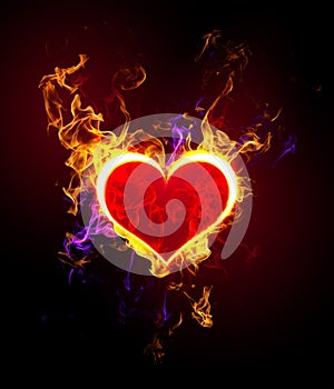 Flaming heart