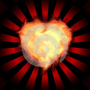 Flaming heart