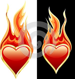 Flaming heart