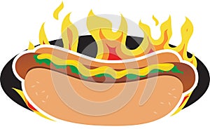 Flaming Hot Dog
