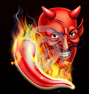 Flaming Hot Pepper and Devil