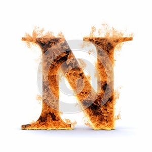 Flaming Letter N: Explosive Pigmentation With Overexposure Effect
