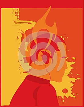 Flaming Man