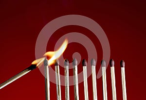 Flaming Matchstick photo