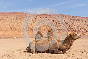 The Flaming Mountains, Turpan, Xinjiang. China