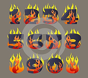 Flaming numbers set