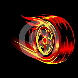 Flaming wheel
