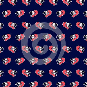 Flamingo - emoji pattern 54