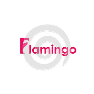 Flamingo Logo Template. Vector Animal Logo Illustration.