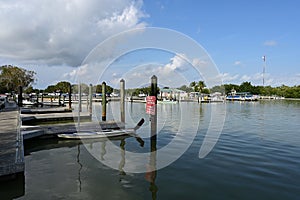 Flamingo Marina in Everglades National Park, Florida.