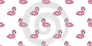 Flamingo seamless pattern vector pink Flamingos exotic bird tropical summer cartoon scarf isolated tile background repeat wallpape