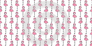 Flamingo seamless pattern vector pink Flamingos scarf isolated tile background repeat wallpaper cartoon illustration photo