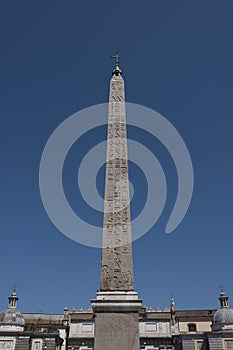 The Flaminio obelisk, Rome, Italy