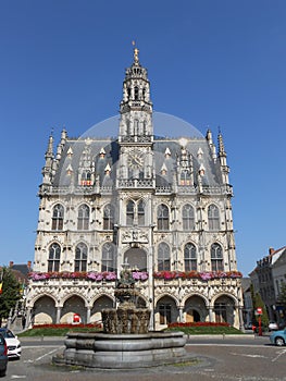 The flamish townhall in Oudenaarde, Belgium photo