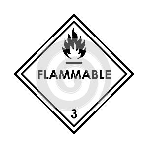 Flammable color element. Hazardous material.