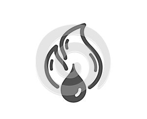 Flammable fuel simple icon. Fire energy sign. Vector