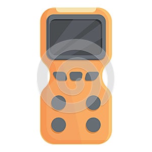 Flammable gas detector icon cartoon vector. Leak monitor