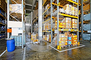 Flammable material warehouse