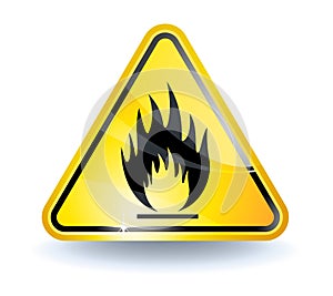 Flammable sign photo