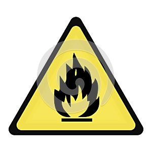 Flammable sign