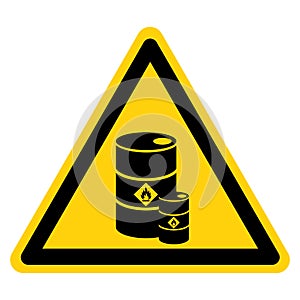 Flammable Storage Area Symbol Sign, Vector Illustration, Isolate On White Background Label. EPS10