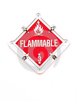 Flammable Warning Sign photo