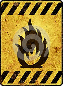 Flammable Warning Sign