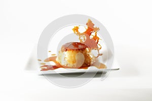 Flan - Creme caramel with caramelized creation